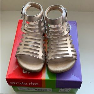 Toddler Girls Stride Rite Gold Gladiator Sandals